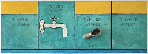 Monopoly, Water Works with Mounted Shoe